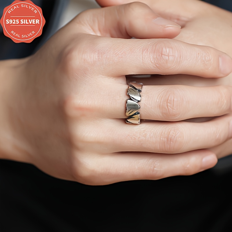 925 Unisex Wide Band Ring Hypoallergenic Gift Box